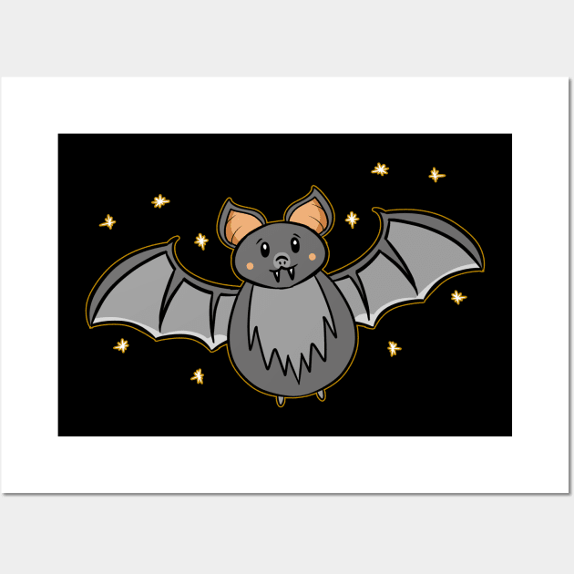 A LITTLE BATTY Wall Art by roxiqt